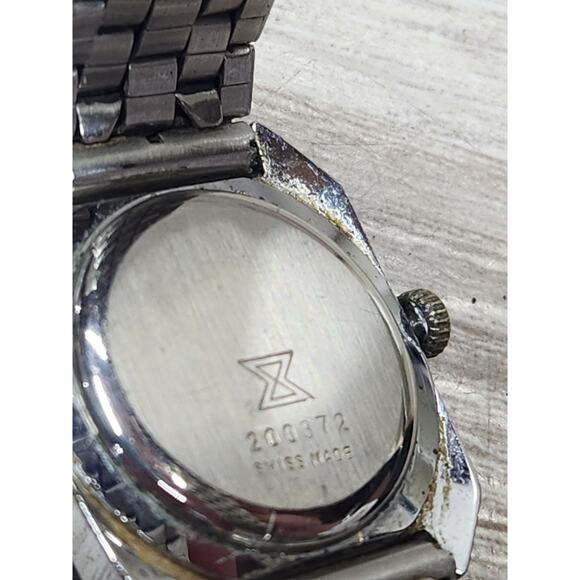 Edox Square Silver Swiss, Women's Watch, Genuine, Adjustable Band. Needs Service - Picture 6 of 7